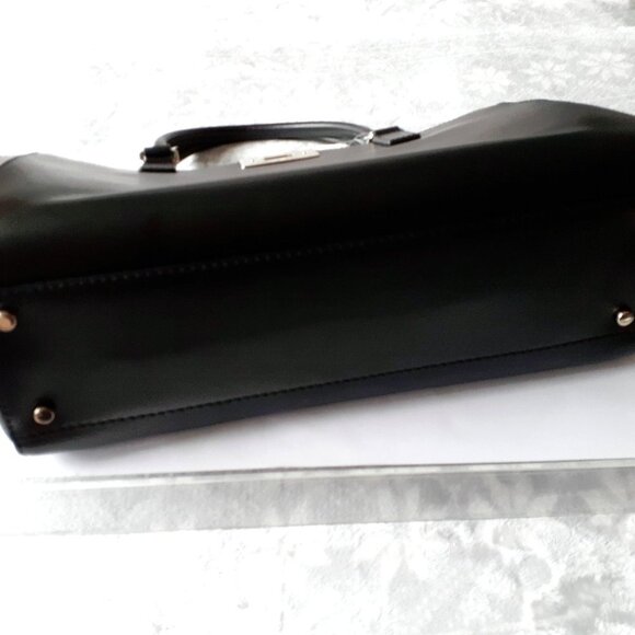 NWT Kate Spade black leather tote handbag - Picture 5 of 8